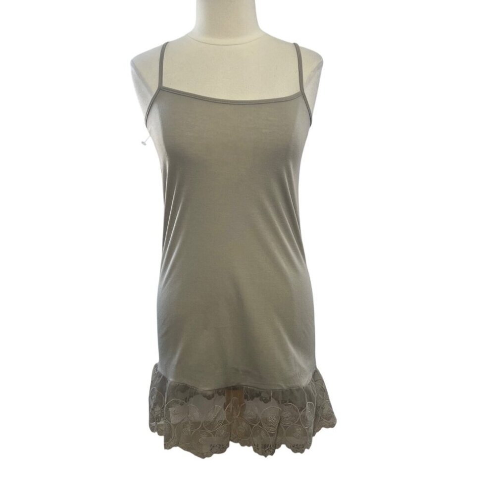 Altard State Spaghetti Strap‎ Dress Lace Trim Medium Tan New WOT Summer